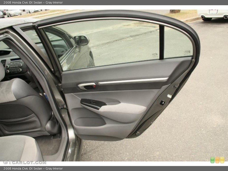 Gray Interior Door Panel for the 2008 Honda Civic EX Sedan #46765704