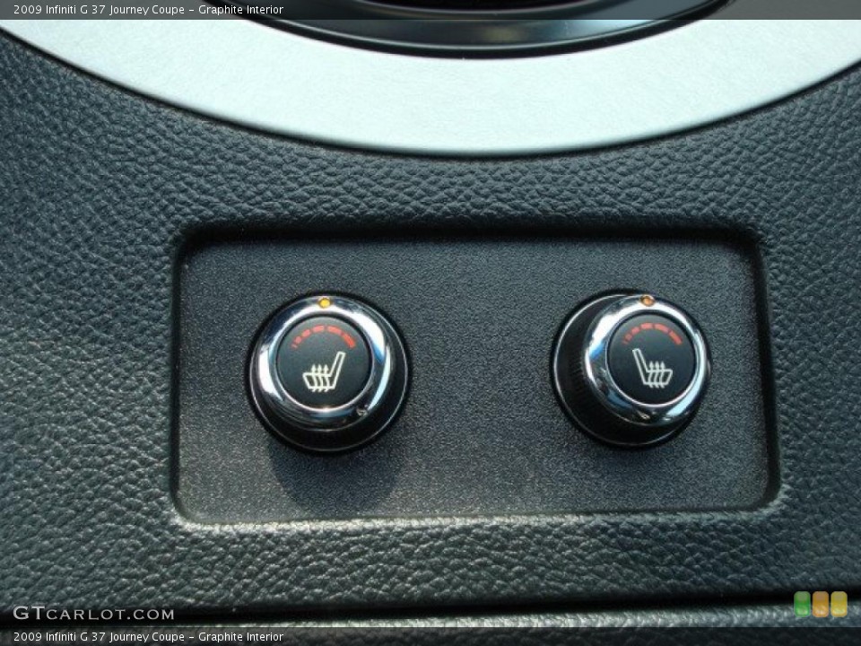 Graphite Interior Controls for the 2009 Infiniti G 37 Journey Coupe #46765707