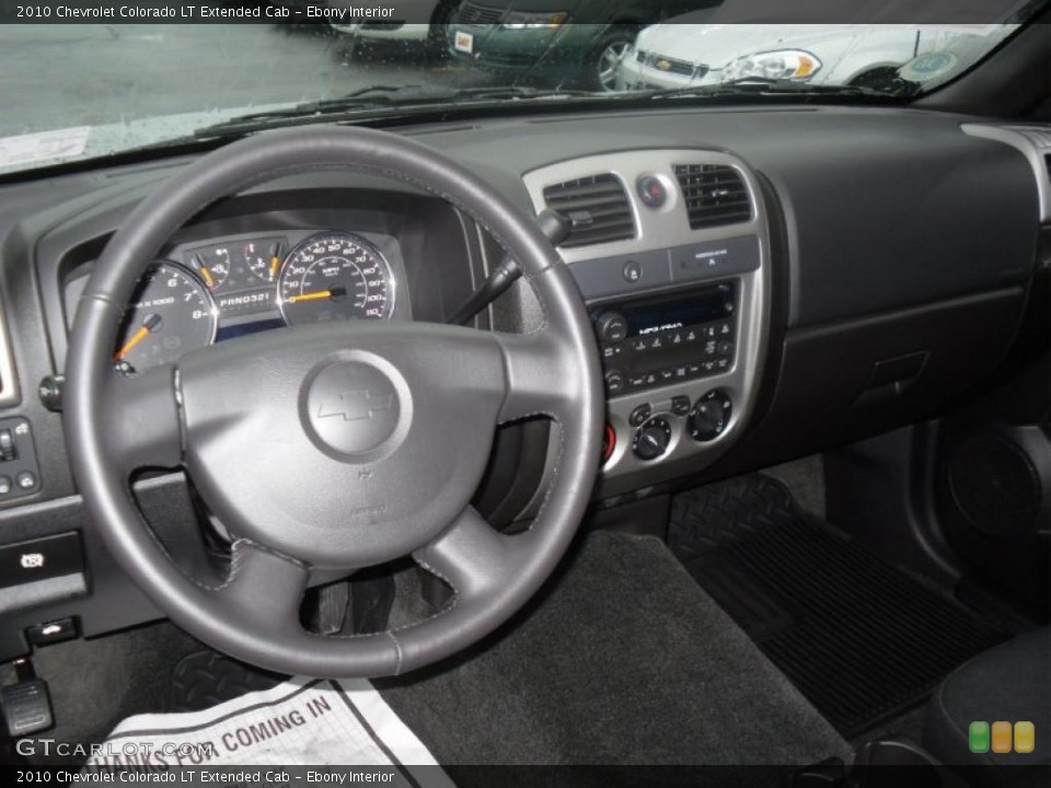 Ebony Interior Dashboard for the 2010 Chevrolet Colorado LT Extended Cab #46767639