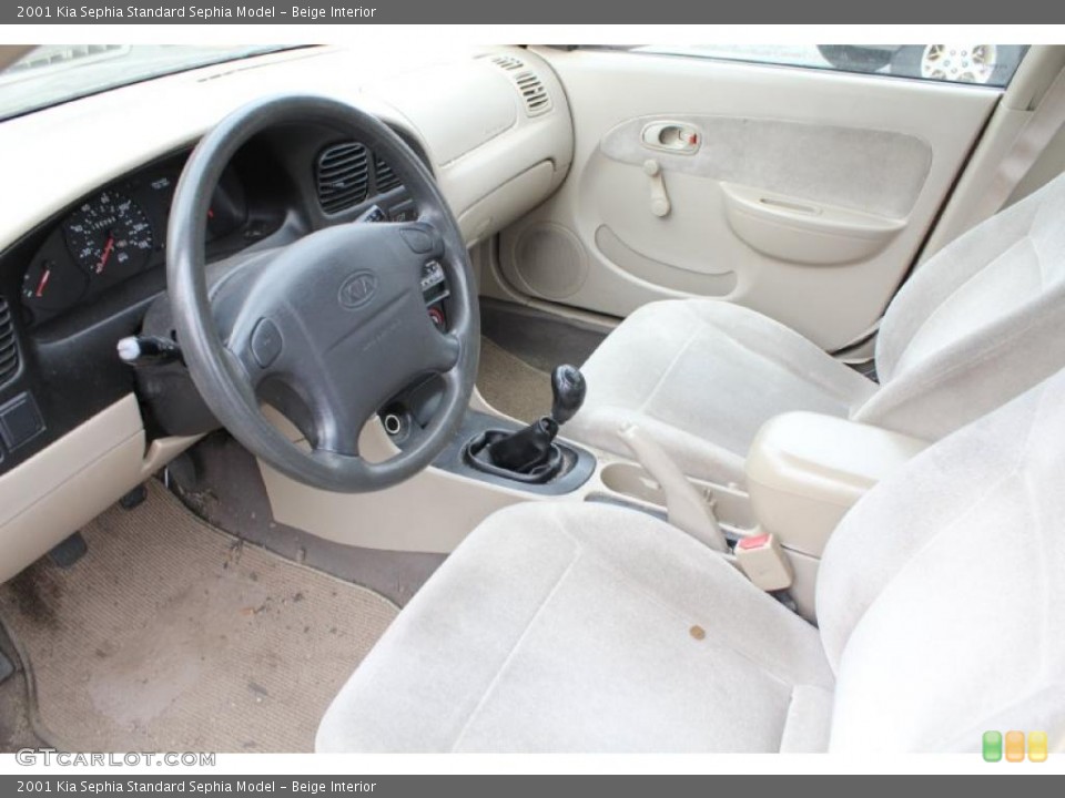 Beige Interior Photo for the 2001 Kia Sephia  #46767981