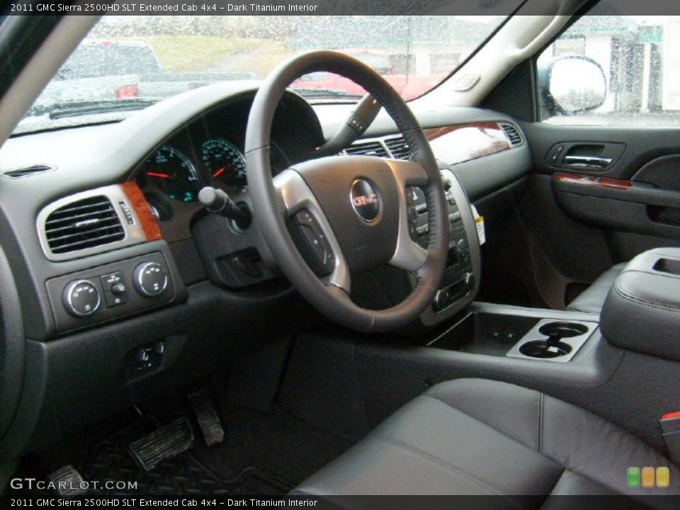 Dark Titanium Interior Photo for the 2011 GMC Sierra 2500HD SLT Extended Cab 4x4 #46768026