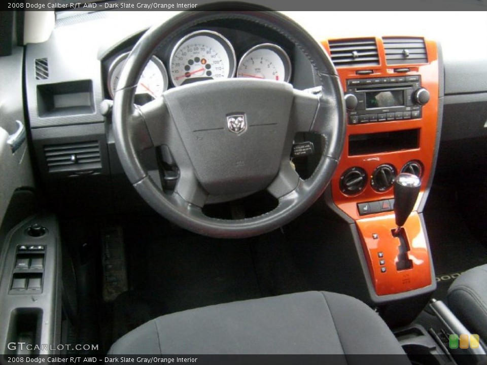 Dark Slate Gray Orange Interior Dashboard For The 2008 Dodge
