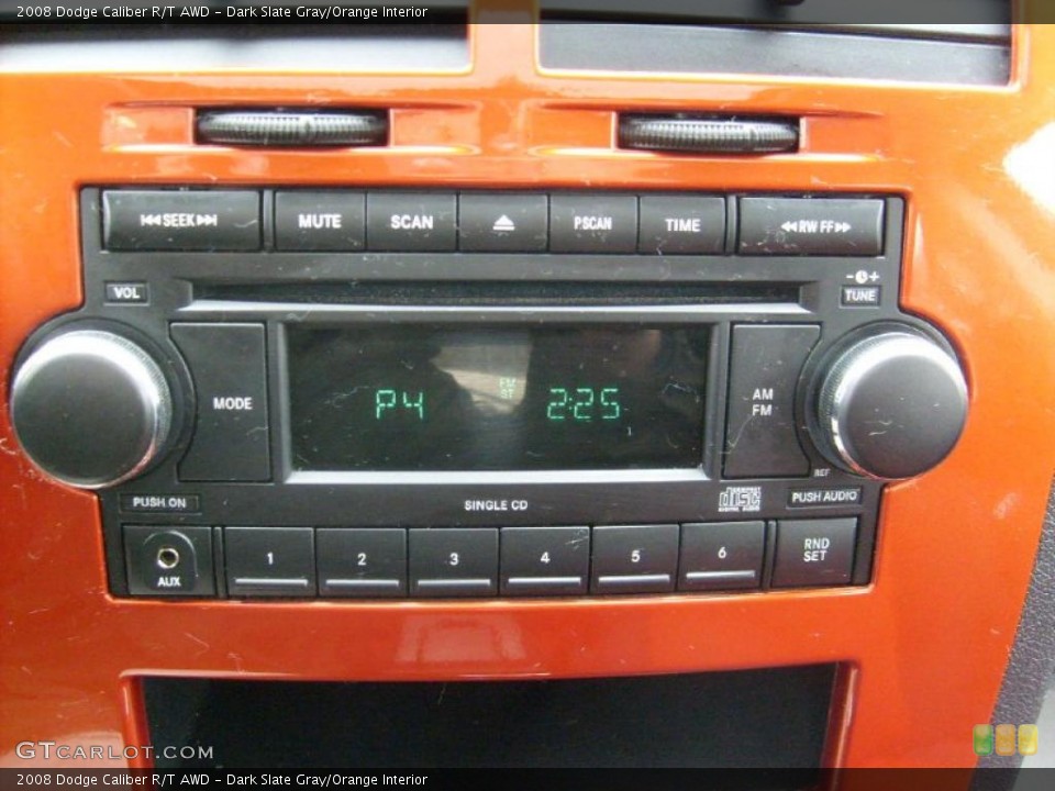 Dark Slate Gray/Orange Interior Controls for the 2008 Dodge Caliber R/T AWD #46769070