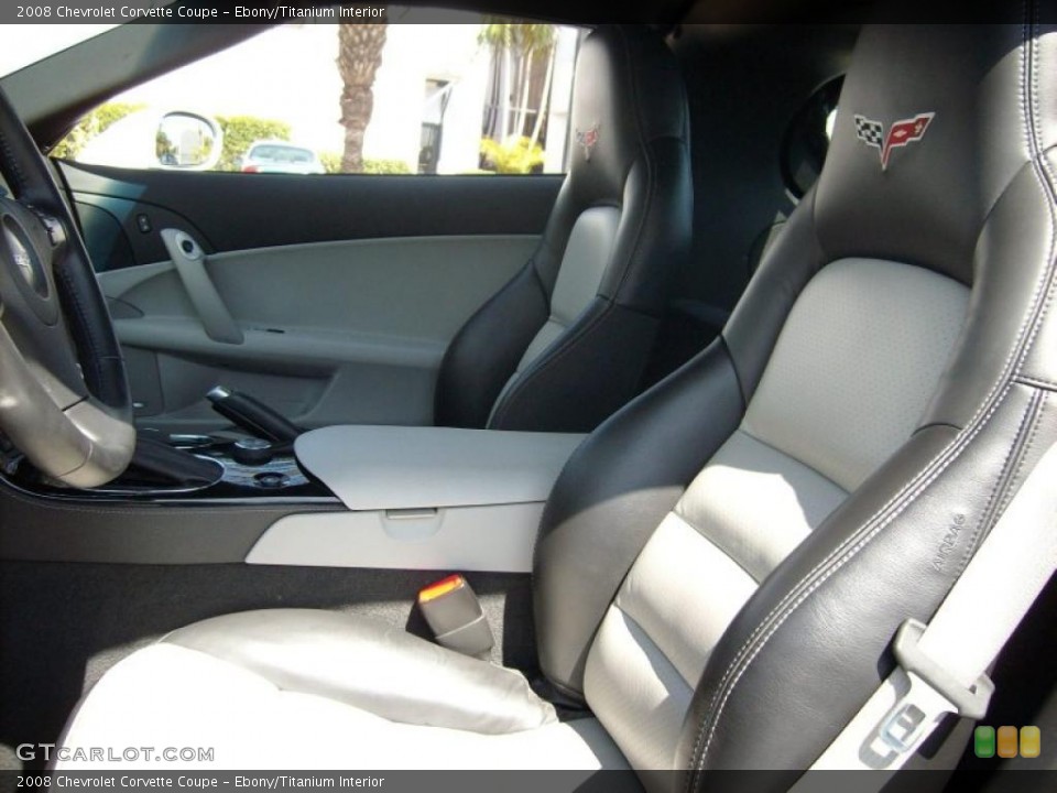 Ebony/Titanium Interior Photo for the 2008 Chevrolet Corvette Coupe #46769376