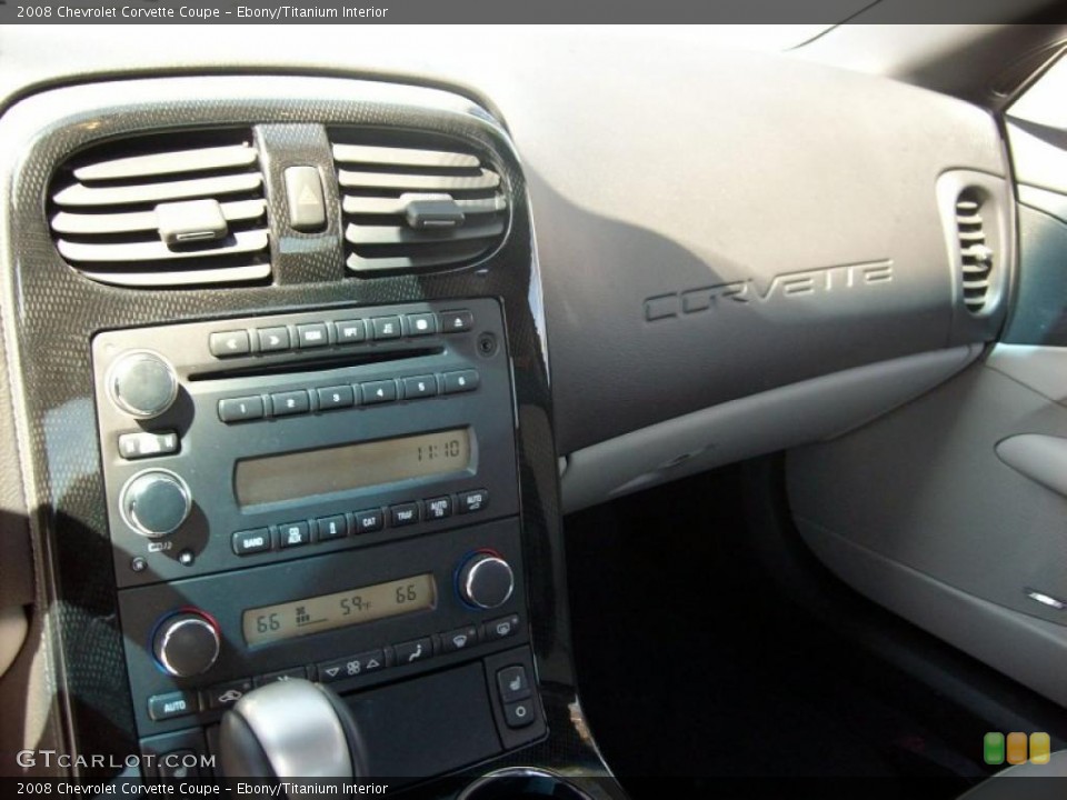 Ebony/Titanium Interior Dashboard for the 2008 Chevrolet Corvette Coupe #46769409