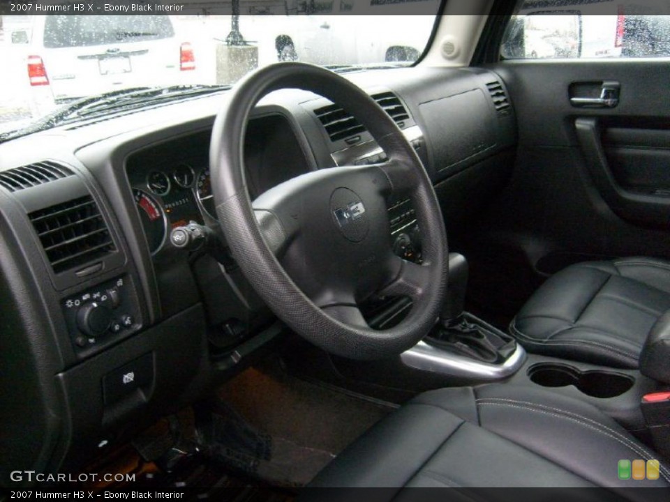 Ebony Black Interior Dashboard for the 2007 Hummer H3 X #46769547