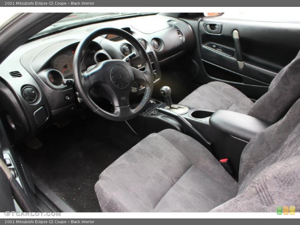 Black Interior Prime Interior for the 2001 Mitsubishi Eclipse GS Coupe #46769574