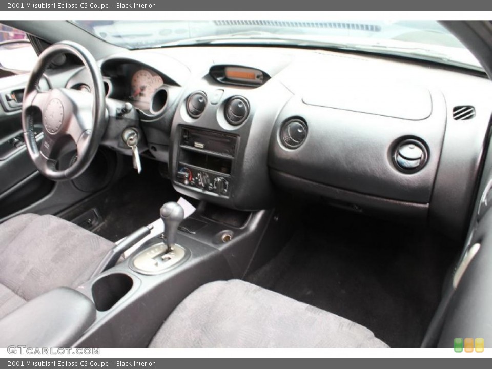 Black Interior Dashboard for the 2001 Mitsubishi Eclipse GS Coupe #46769586