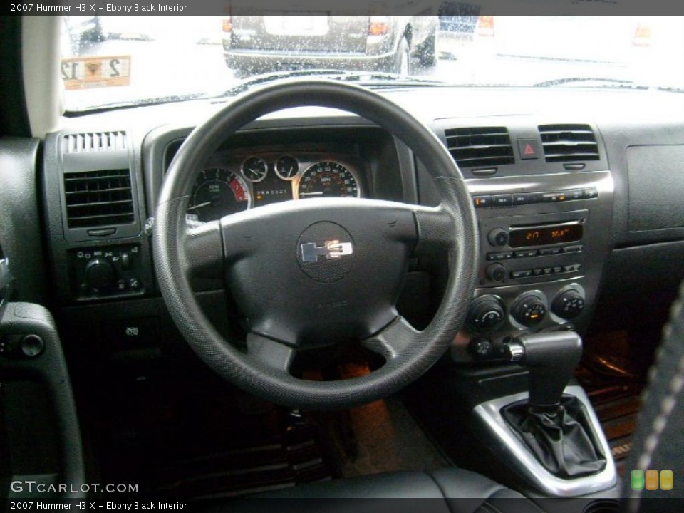 Ebony Black Interior Dashboard for the 2007 Hummer H3 X #46769604