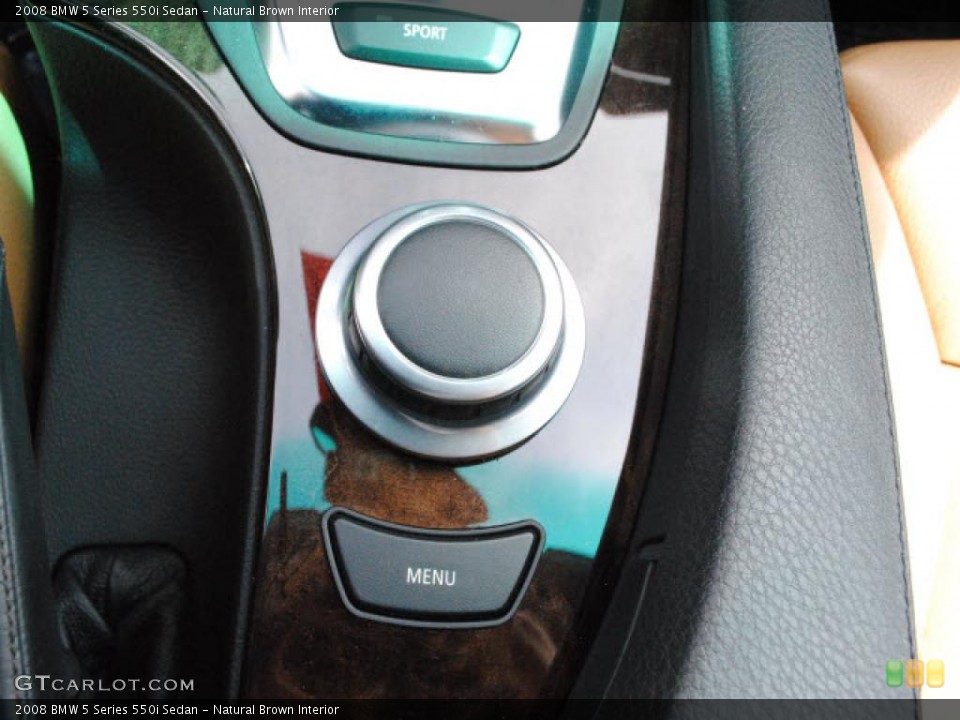 Natural Brown Interior Controls for the 2008 BMW 5 Series 550i Sedan #46769625
