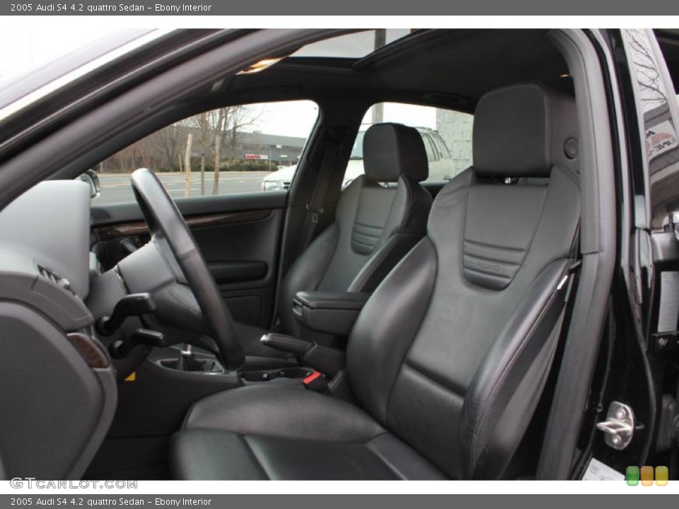 Ebony Interior Photo for the 2005 Audi S4 4.2 quattro Sedan #46770021