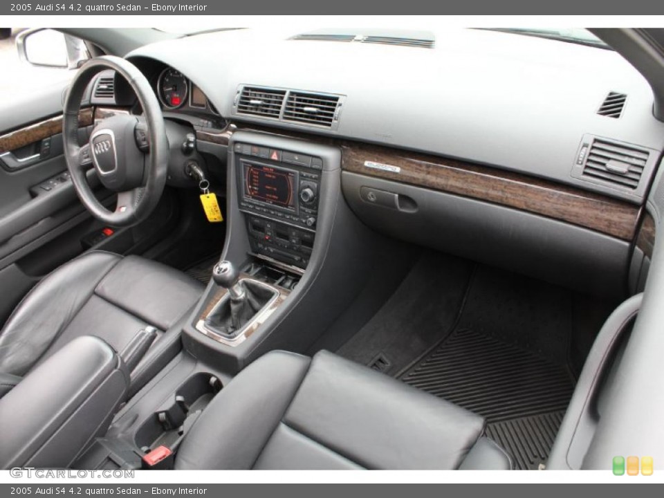 Ebony Interior Dashboard for the 2005 Audi S4 4.2 quattro Sedan #46770060