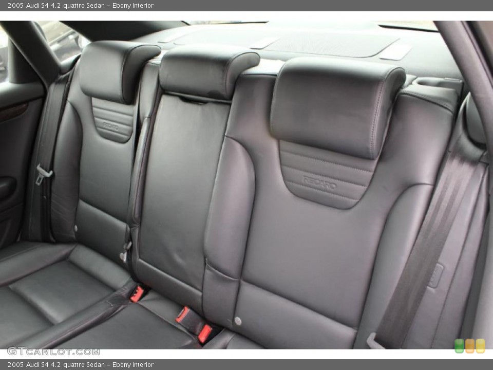 Ebony Interior Photo for the 2005 Audi S4 4.2 quattro Sedan #46770102