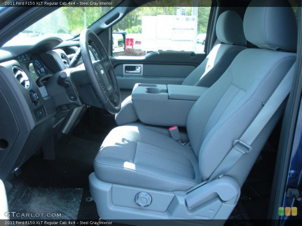 Steel Gray Interior Photo for the 2011 Ford F150 XLT Regular Cab 4x4 #46770126