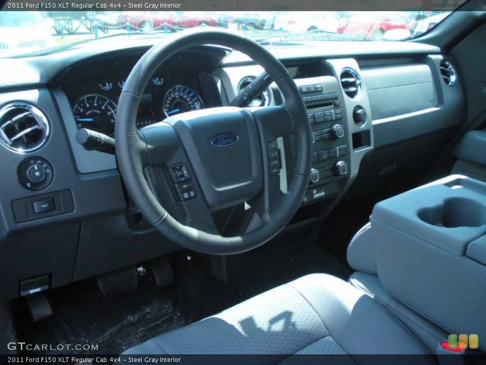 Steel Gray Interior Dashboard for the 2011 Ford F150 XLT Regular Cab 4x4 #46770141