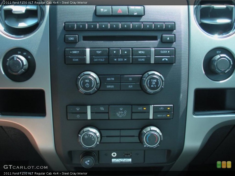 Steel Gray Interior Controls for the 2011 Ford F150 XLT Regular Cab 4x4 #46770171