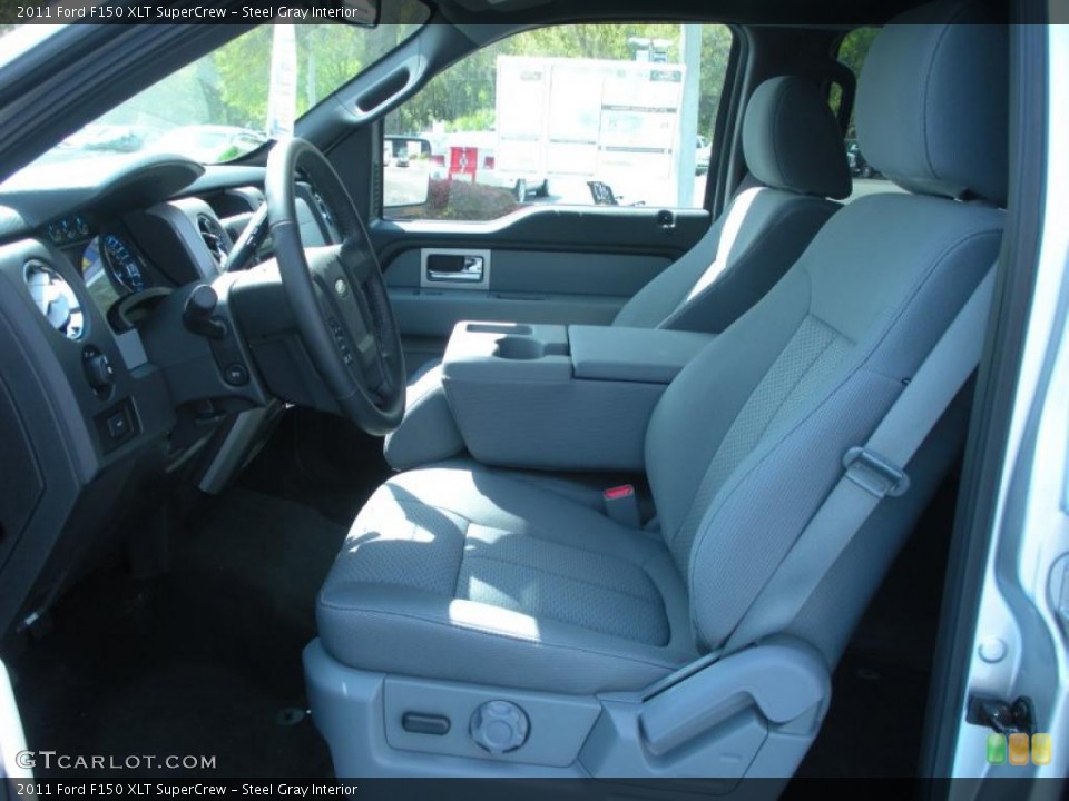 Steel Gray Interior Photo for the 2011 Ford F150 XLT SuperCrew #46770312