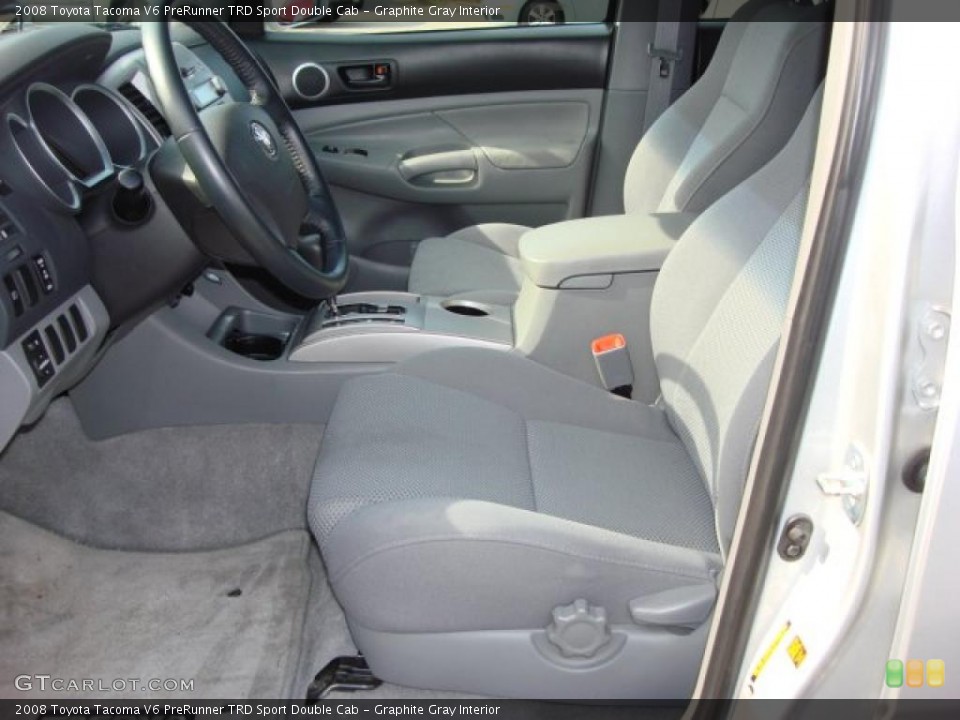 Graphite Gray Interior Photo for the 2008 Toyota Tacoma V6 PreRunner TRD Sport Double Cab #46770957