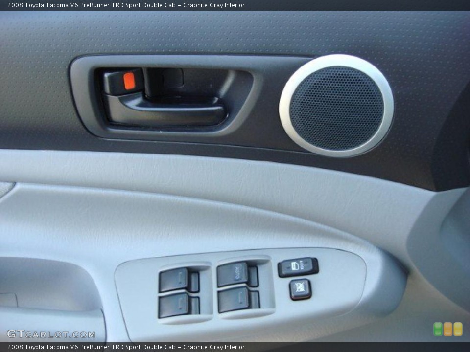 Graphite Gray Interior Controls for the 2008 Toyota Tacoma V6 PreRunner TRD Sport Double Cab #46771017