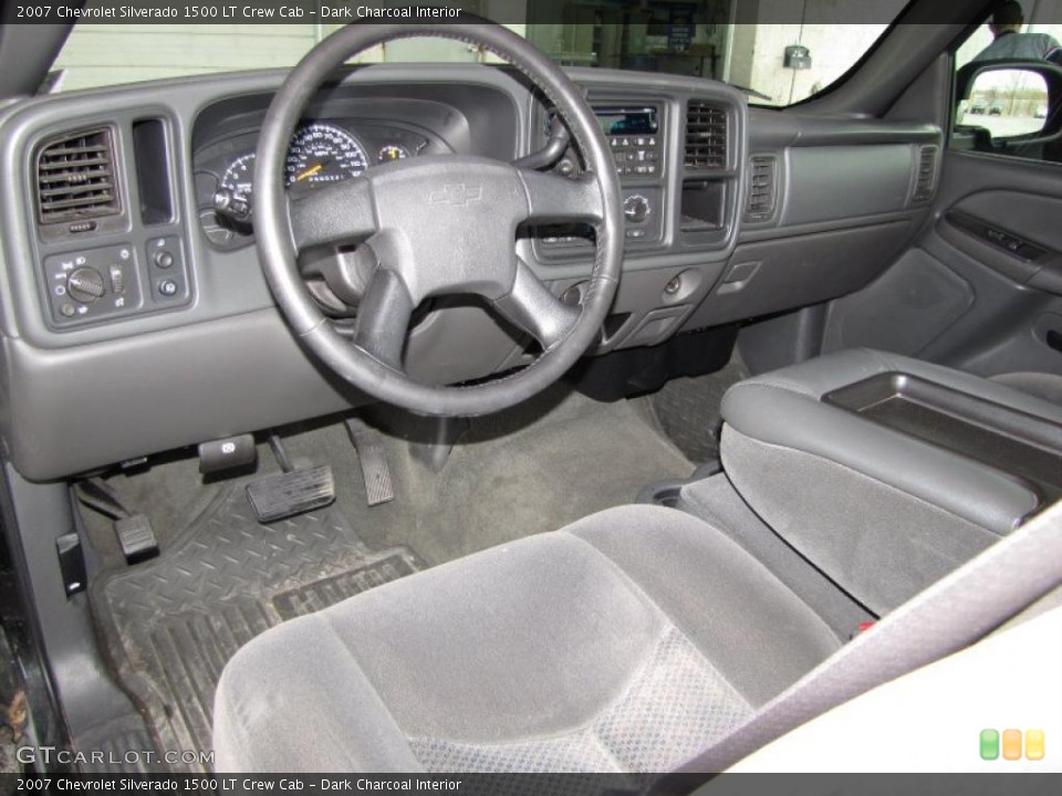 Dark Charcoal Interior Prime Interior for the 2007 Chevrolet Silverado 1500 LT Crew Cab #46771458
