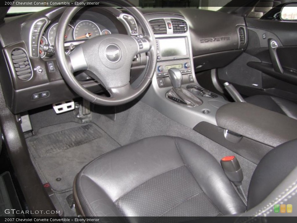 Ebony Interior Dashboard for the 2007 Chevrolet Corvette Convertible #46771605