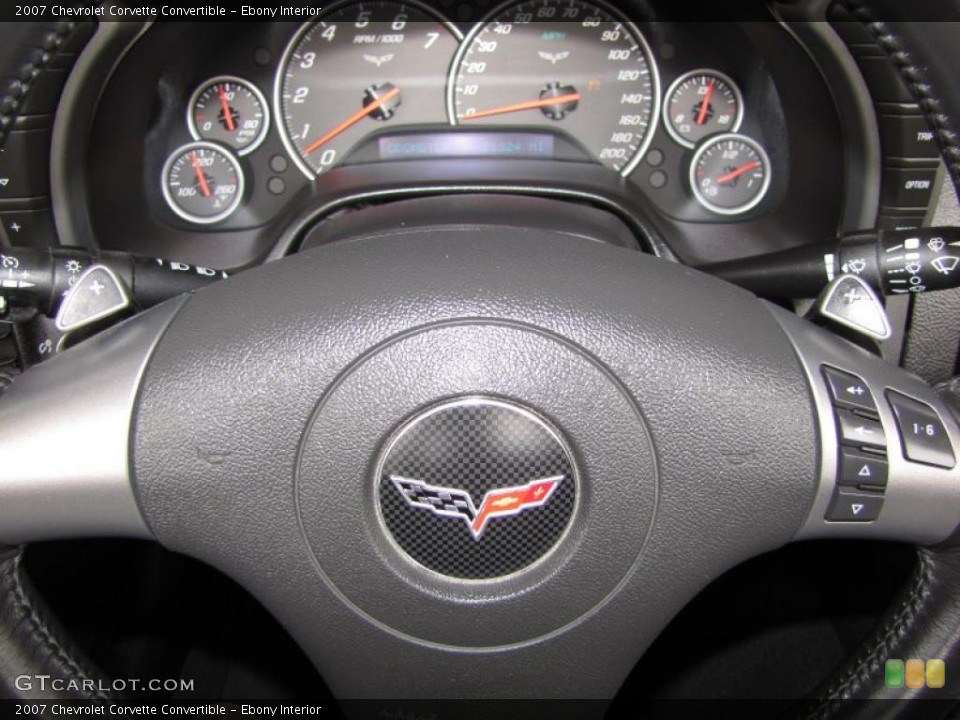Ebony Interior Gauges for the 2007 Chevrolet Corvette Convertible #46771629