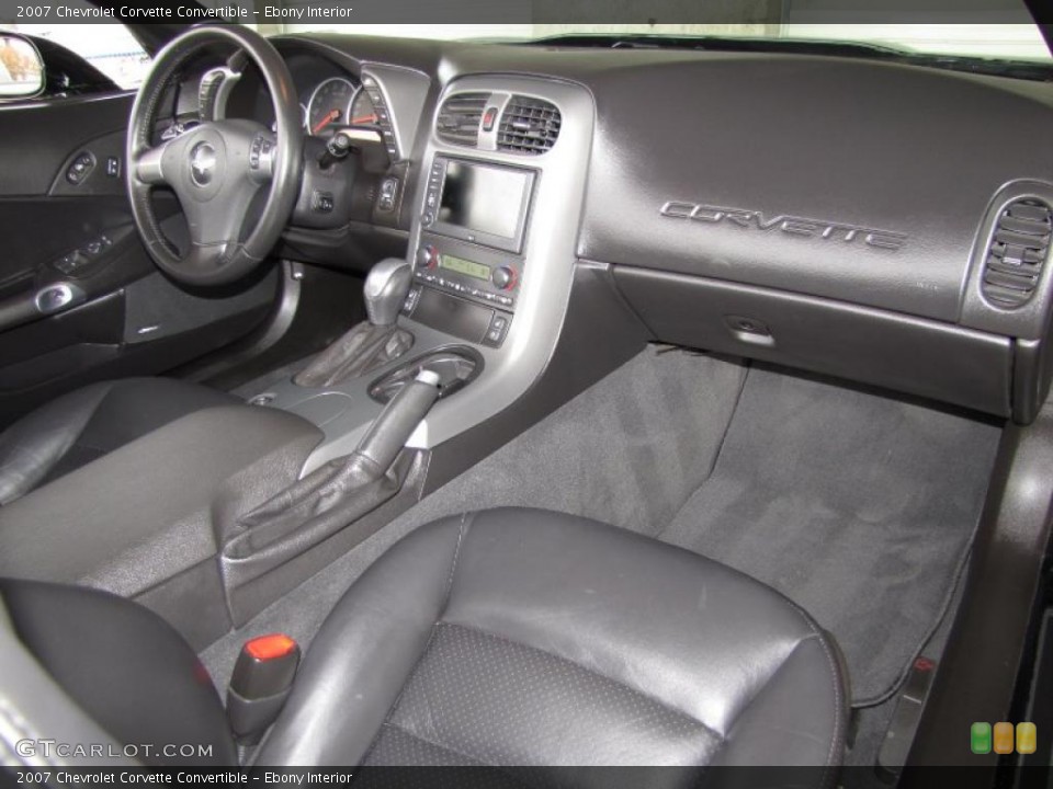 Ebony Interior Photo for the 2007 Chevrolet Corvette Convertible #46771641