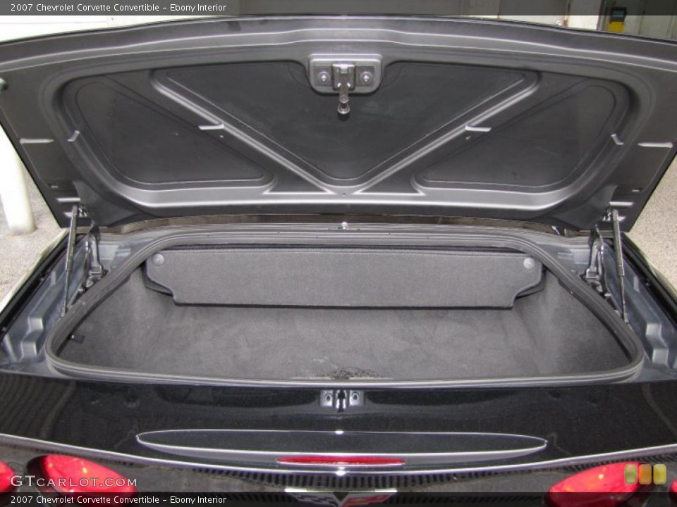 Ebony Interior Trunk for the 2007 Chevrolet Corvette Convertible #46771701