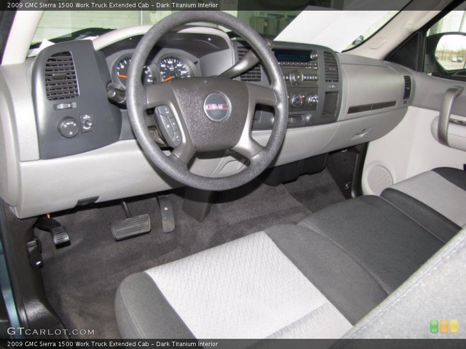 Dark Titanium Interior Prime Interior for the 2009 GMC Sierra 1500 Work Truck Extended Cab #46773564