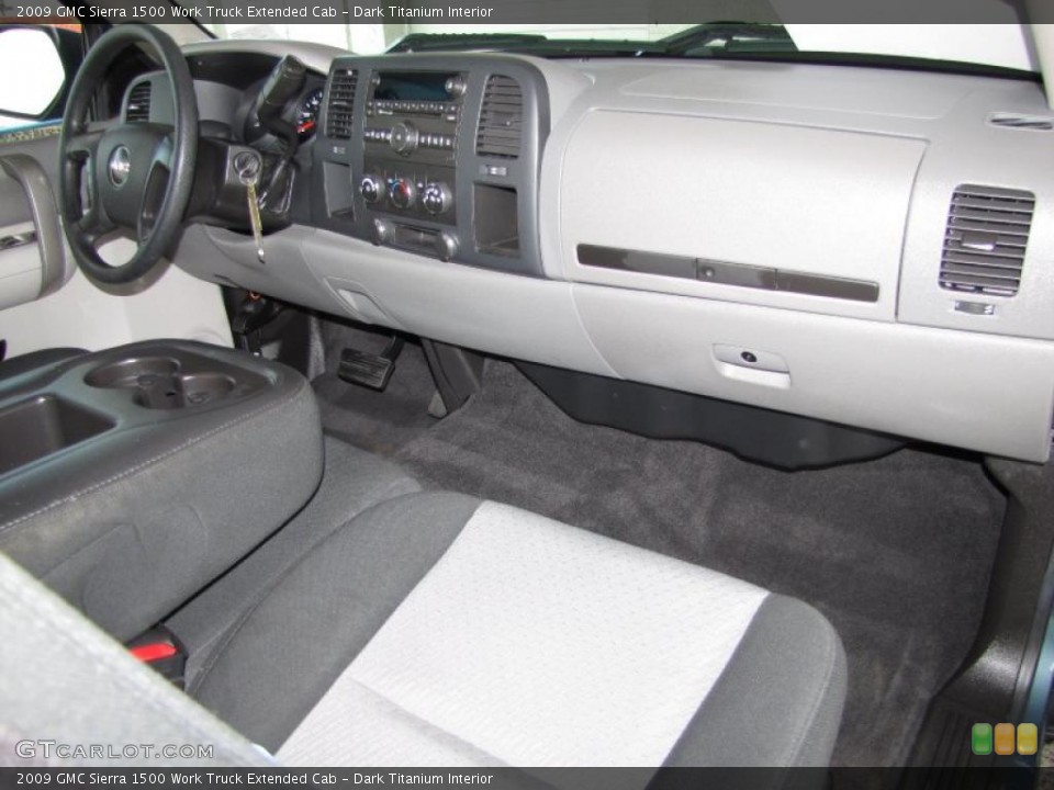 Dark Titanium Interior Dashboard for the 2009 GMC Sierra 1500 Work Truck Extended Cab #46773570