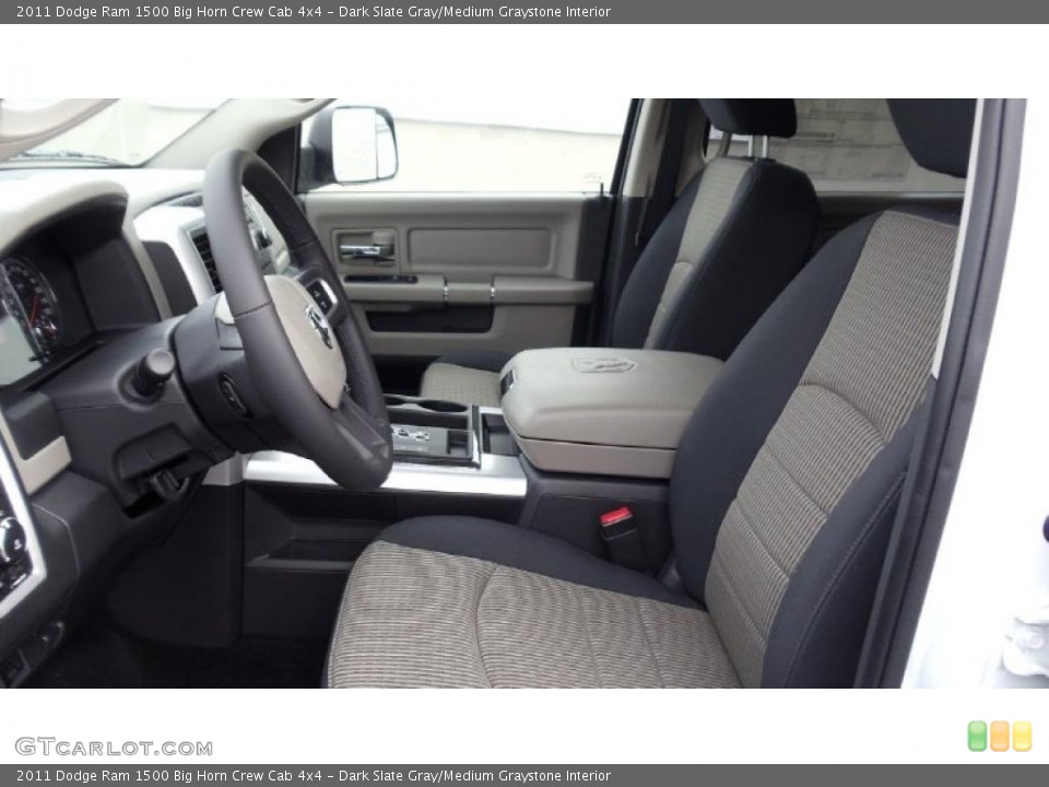 Dark Slate Gray/Medium Graystone Interior Photo for the 2011 Dodge Ram 1500 Big Horn Crew Cab 4x4 #46773880