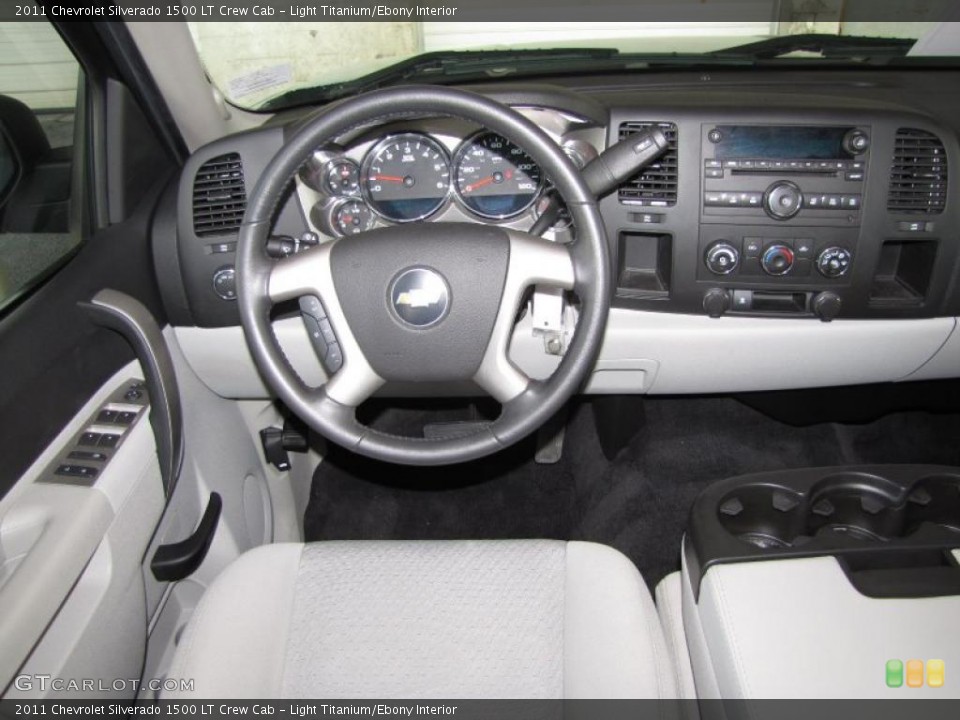 Light Titanium/Ebony Interior Dashboard for the 2011 Chevrolet Silverado 1500 LT Crew Cab #46773964