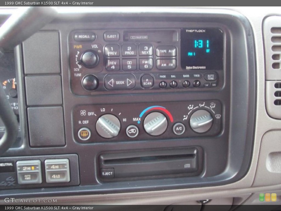 Gray Interior Controls for the 1999 GMC Suburban K1500 SLT 4x4 #46774042
