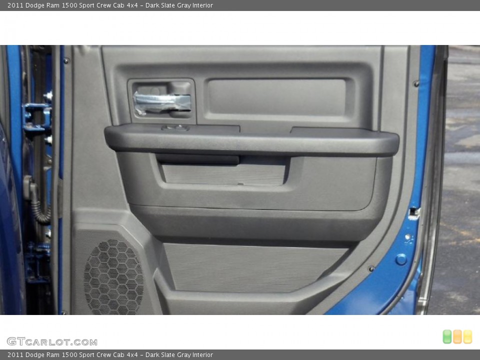 Dark Slate Gray Interior Door Panel for the 2011 Dodge Ram 1500 Sport Crew Cab 4x4 #46774300