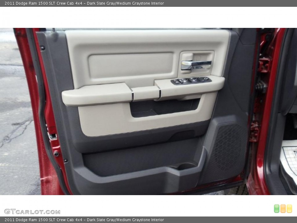 Dark Slate Gray/Medium Graystone Interior Door Panel for the 2011 Dodge Ram 1500 SLT Crew Cab 4x4 #46774366