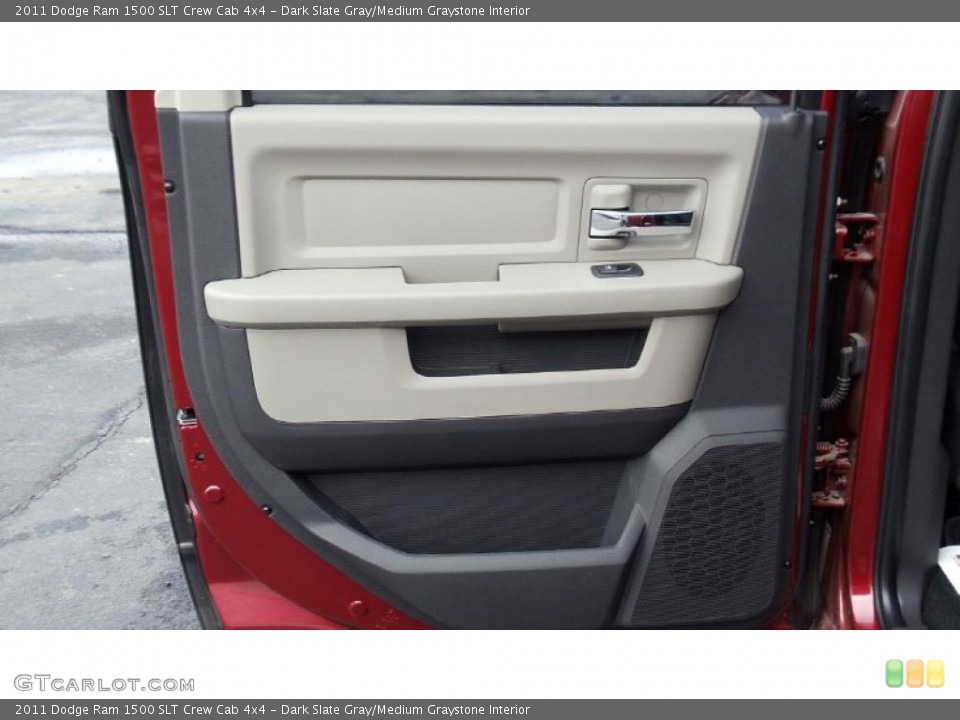 Dark Slate Gray/Medium Graystone Interior Door Panel for the 2011 Dodge Ram 1500 SLT Crew Cab 4x4 #46774372