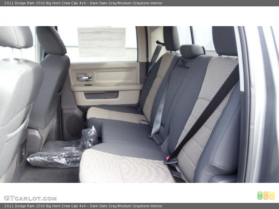 Dark Slate Gray/Medium Graystone Interior Photo for the 2011 Dodge Ram 1500 Big Horn Crew Cab 4x4 #46774504