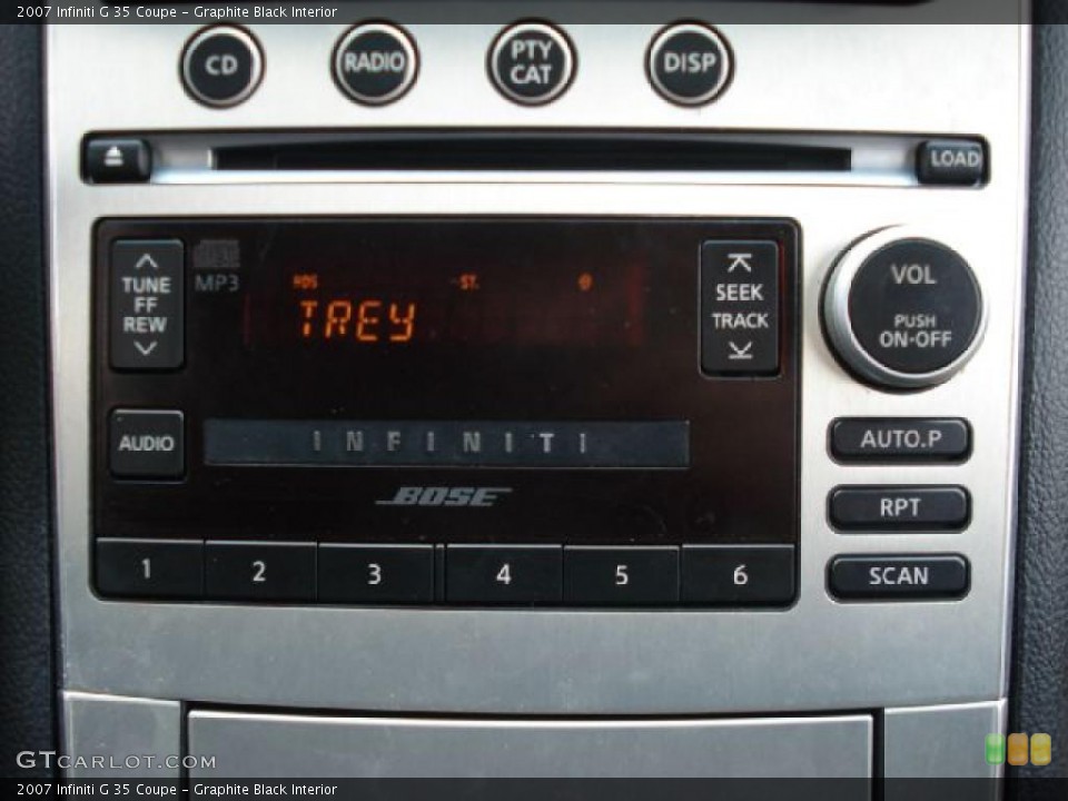 Graphite Black Interior Controls for the 2007 Infiniti G 35 Coupe #46775083