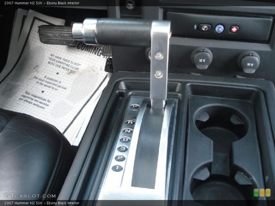 Ebony Black Interior Transmission for the 2007 Hummer H2 SUV #46775209
