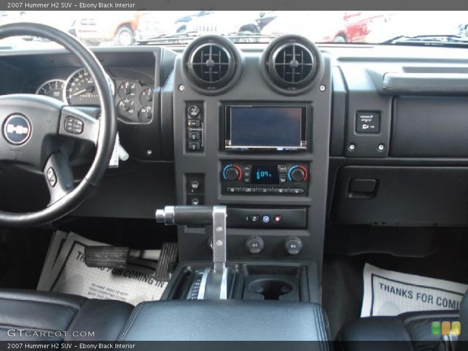 Ebony Black Interior Dashboard for the 2007 Hummer H2 SUV #46775221