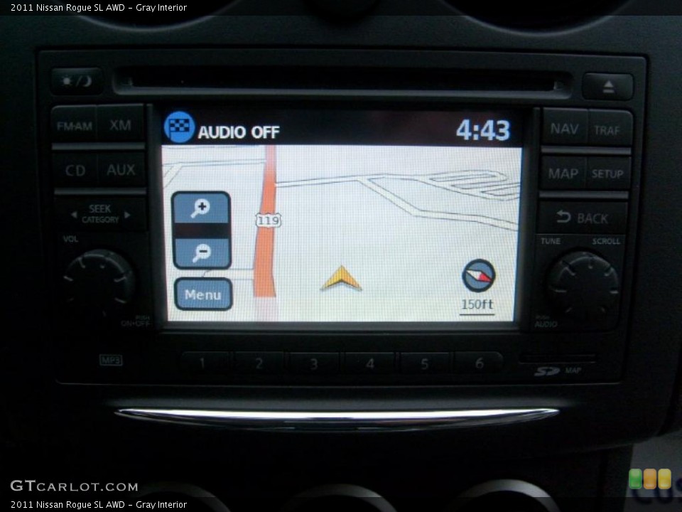 Gray Interior Navigation for the 2011 Nissan Rogue SL AWD #46778248
