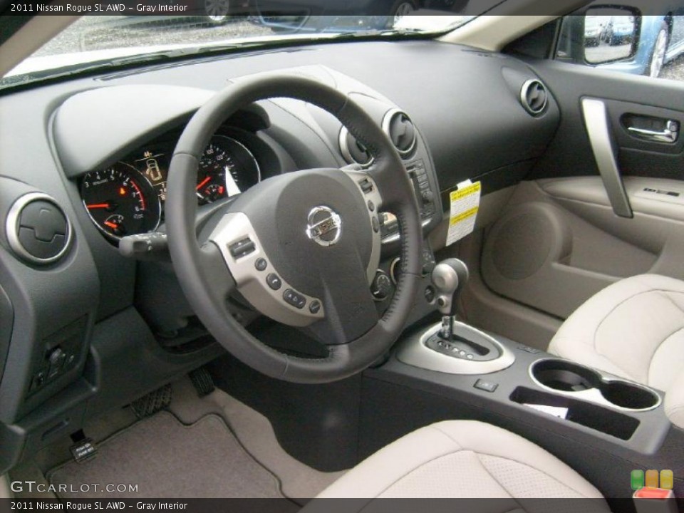 Gray Interior Dashboard for the 2011 Nissan Rogue SL AWD #46778361