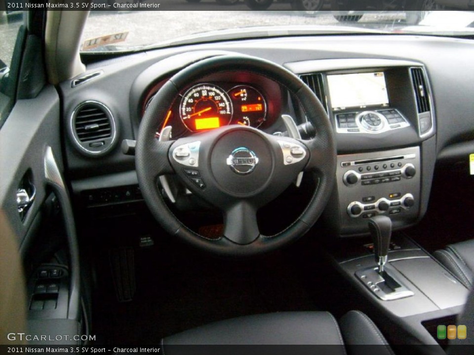 Charcoal Interior Dashboard for the 2011 Nissan Maxima 3.5 SV Sport #46779012