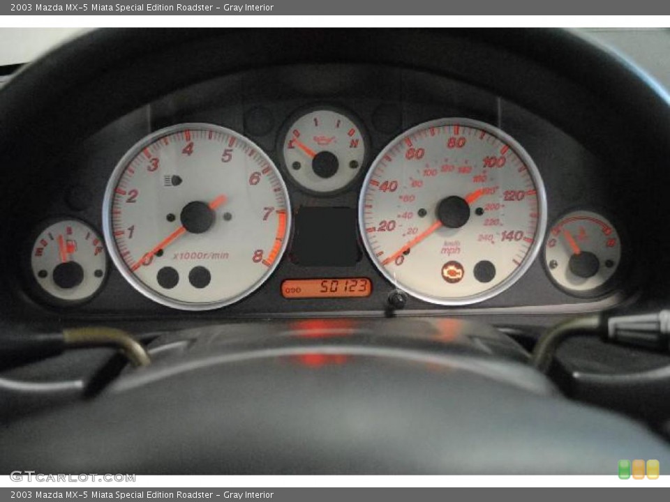 Gray Interior Gauges for the 2003 Mazda MX-5 Miata Special Edition Roadster #46779083