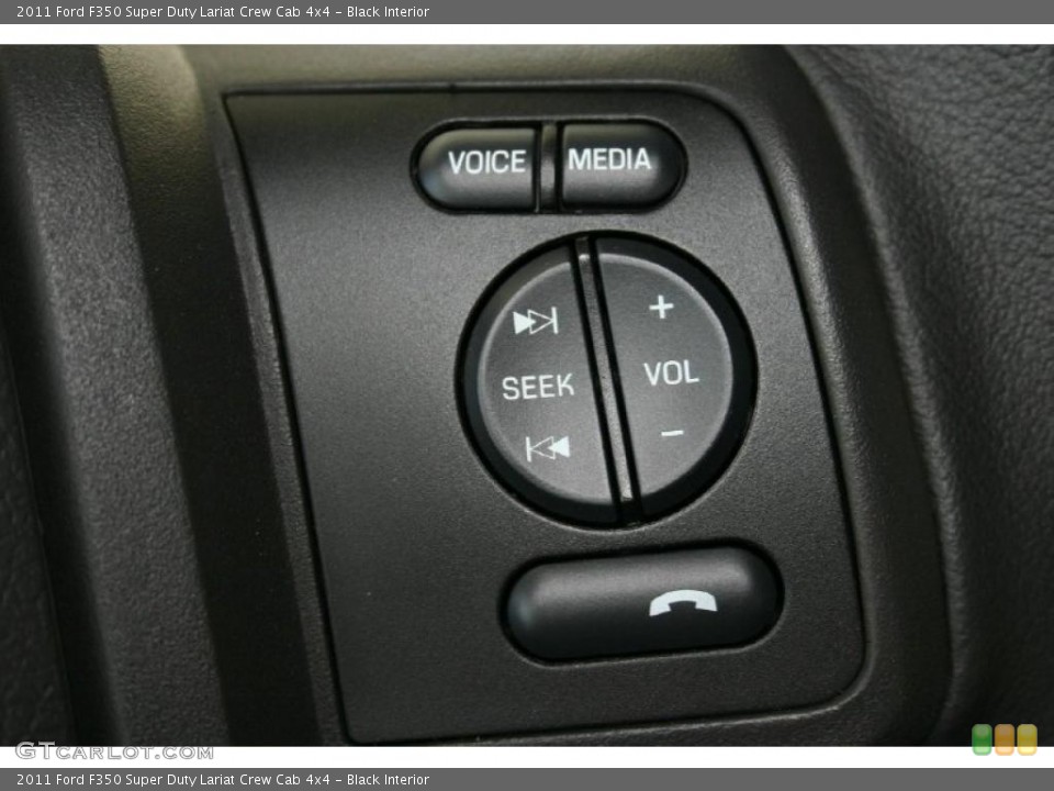 Black Interior Controls for the 2011 Ford F350 Super Duty Lariat Crew Cab 4x4 #46779663