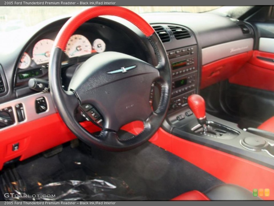 Black Ink/Red Interior Dashboard for the 2005 Ford Thunderbird Premium Roadster #46781304