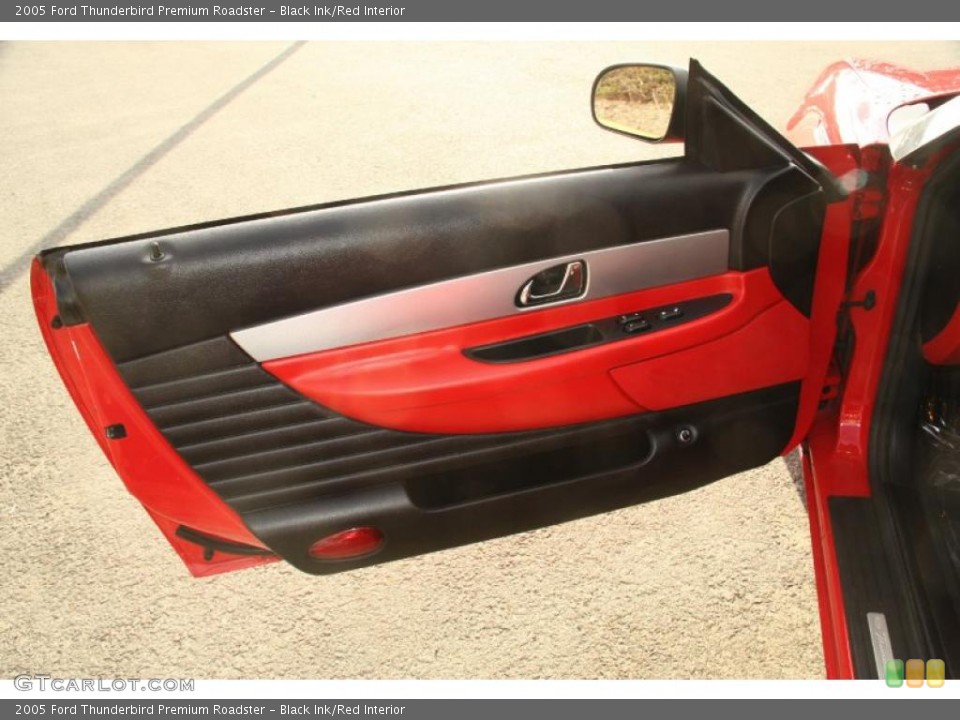 Black Ink/Red Interior Door Panel for the 2005 Ford Thunderbird Premium Roadster #46781454