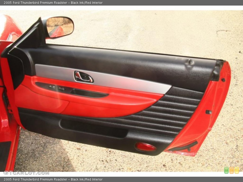 Black Ink/Red Interior Door Panel for the 2005 Ford Thunderbird Premium Roadster #46781466