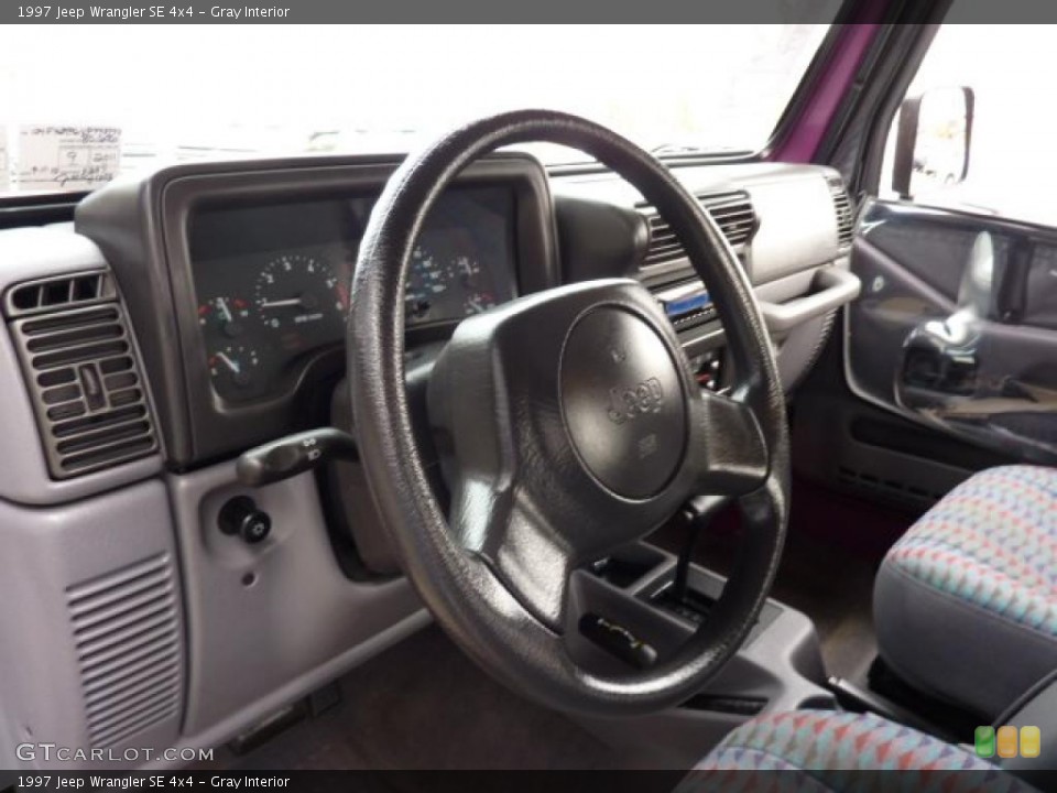 Gray Interior Steering Wheel for the 1997 Jeep Wrangler SE 4x4 #46784409