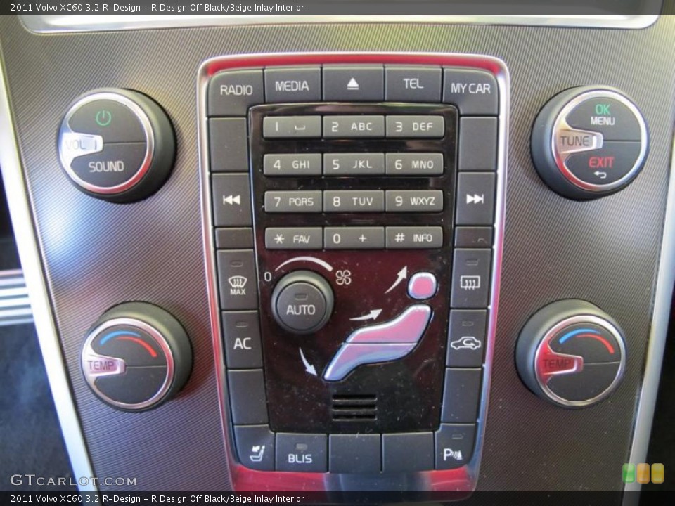 R Design Off Black/Beige Inlay Interior Controls for the 2011 Volvo XC60 3.2 R-Design #46785555